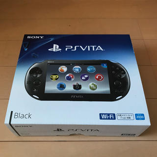 プレイステーションヴィータ(PlayStation Vita)の新品 Playstation Vita 本体 ブラック Wi-Fiモデル(携帯用ゲーム機本体)