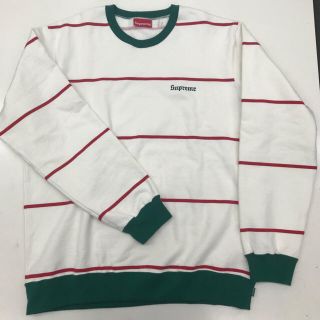 シュプリーム(Supreme)のsupreme striped crewneck(スウェット)