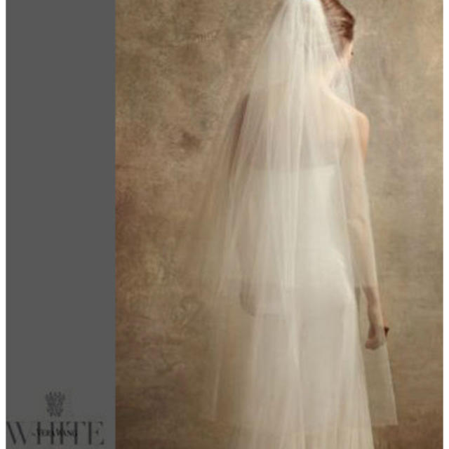 Vera Wang(ヴェラウォン)の美品 white by vera wang ミドルベール 120㎝ レディースのファッション小物(その他)の商品写真