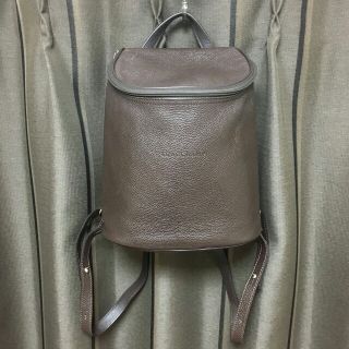 ロンシャン(LONGCHAMP)の超美品 保存袋付き ロンシャン リュック レザー(リュック/バックパック)