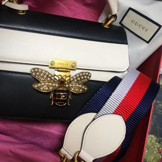 グッチ(Gucci)の新品未使用GUCCIクイーンマーガレット.バイカラーバック(ハンドバッグ)