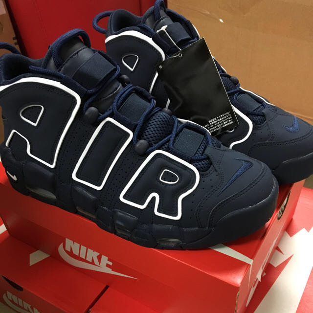 NIKE(ナイキ)のNIKE AIR MORE UPTEMPO 27 ネイビー ナイキ モアテン メンズの靴/シューズ(スニーカー)の商品写真