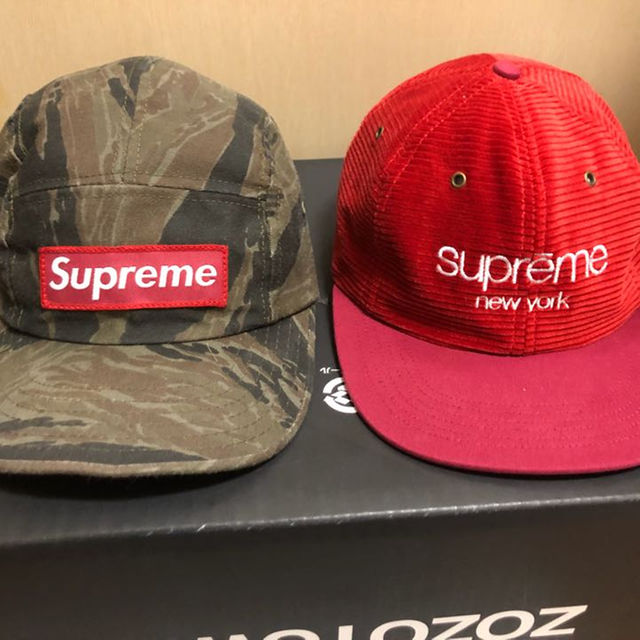 Supreme(シュプリーム)のsupreme cap セット BOX LOGO メンズの帽子(その他)の商品写真