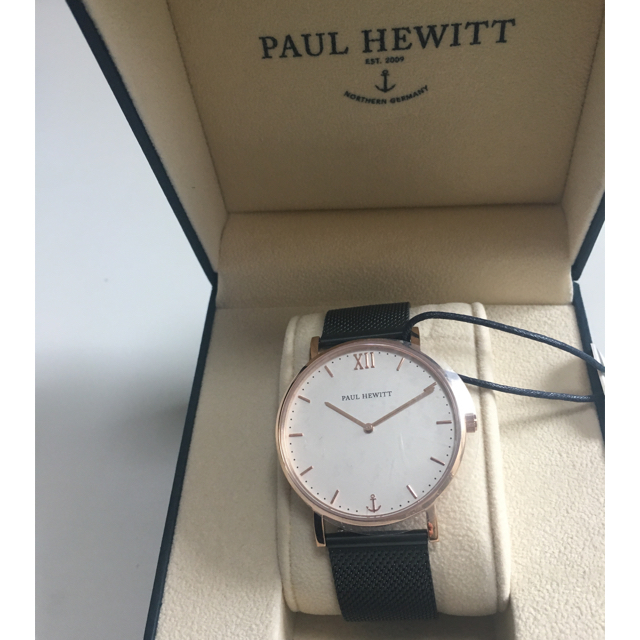 Ron Herman(ロンハーマン)のポールヒューイット 時計 ローズゴールドブラック39ミリ レディースのファッション小物(腕時計)の商品写真