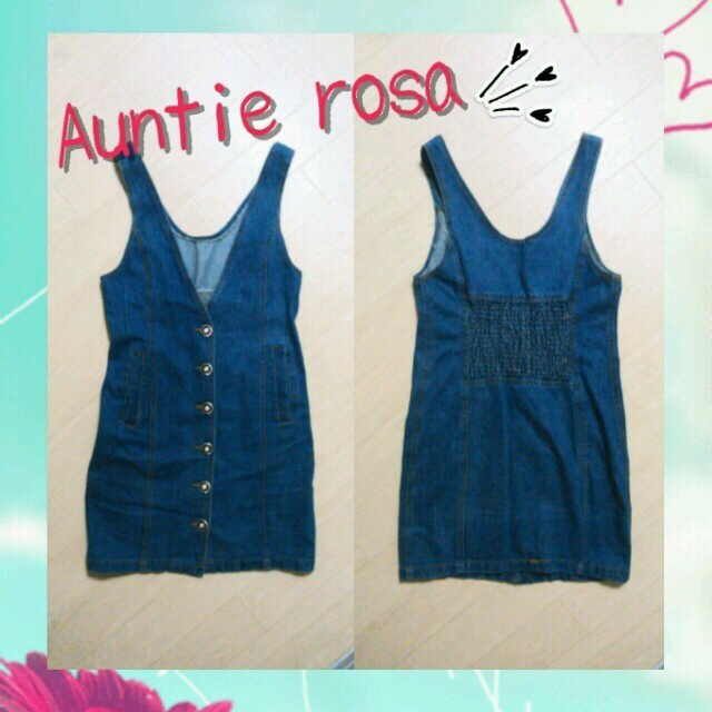 Auntie Rosa(アンティローザ)のAuntie rosa☆デニムジャンスカ レディースのワンピース(ミニワンピース)の商品写真