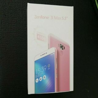 エイスース(ASUS)のzenfone3 max 5.5 ピンク（新品未開封品）(スマートフォン本体)