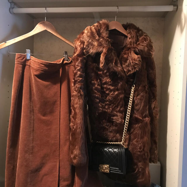 発送前sale????france vintage sheep fur coat.ジャケット/アウター