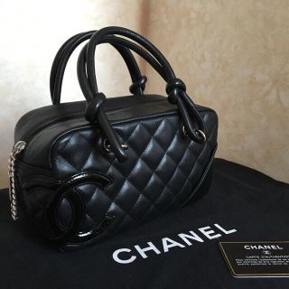 シャネル(CHANEL)のCHANEL シャネル カンボンライン ミニボーリングバッグ (ボストンバッグ)