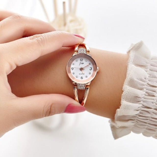 キラキラ✨送料込 レディース 腕時計 ピンクゴールド ブレスレット 送料無料 レディースのファッション小物(腕時計)の商品写真