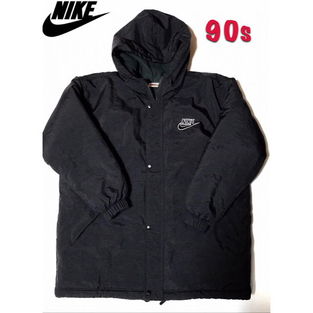 NIKE(ナイキ)のNIKE ナイキ フーディー  コーチジャケット 中綿ジャケット 90s   メンズのジャケット/アウター(スタジャン)の商品写真