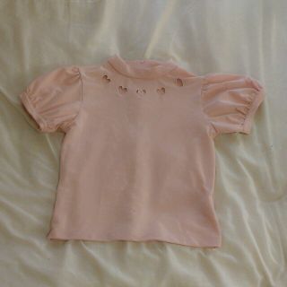 グレイル(GRL)のGRL ﾊｲﾈｯｸﾊｰﾄ胸あきtops(Tシャツ(半袖/袖なし))