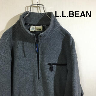 エルエルビーン(L.L.Bean)のl.l.bean ☆ フリース ハーフジップ グレー 90s  アウトドア(その他)