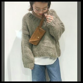 トゥデイフル(TODAYFUL)の新品 CANALJEAN Via j  手編みVネックニット(ニット/セーター)