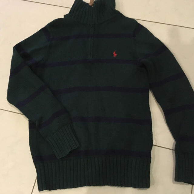 Ralph Lauren(ラルフローレン)の値下げラルフローレン KIDS ボーダーニット size S(8)130〜140 キッズ/ベビー/マタニティのキッズ服男の子用(90cm~)(ニット)の商品写真