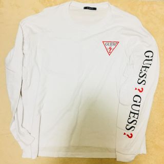 ゲス(GUESS)のguess ロンT 白(Tシャツ/カットソー(七分/長袖))