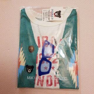 ダブルビー(DOUBLE.B)の半額以下！新品未開封(110)ダブルBインディアンベストだまし絵Tシャツ(その他)