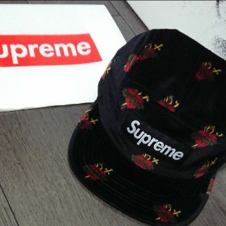 Supreme Sacred Hearts Camp Cap 黒 Black