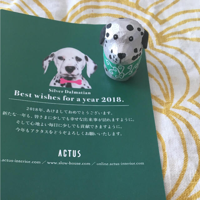 ACTUS(アクタス)の【値下げ中！】ACTUS ★Silver Dalmatian 2018 ハンドメイドのインテリア/家具(インテリア雑貨)の商品写真