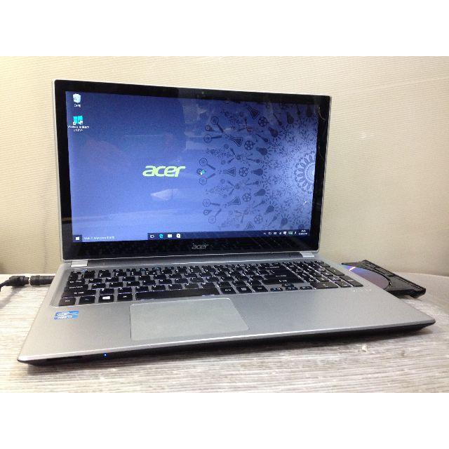 Acer(エイサー)のAcer ASPIRE V5 タッチパネル DVDマルチ無線LAN Win10 スマホ/家電/カメラのPC/タブレット(ノートPC)の商品写真