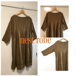 ネストローブ(nest Robe)のこもも様専用！ nest robe  リネン ワンピース♡(ひざ丈ワンピース)