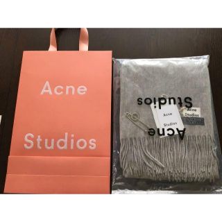 アクネ(ACNE)の【緊急再入荷】 アクネ　ストール　ライトグレー　AcneStudios(ストール/パシュミナ)