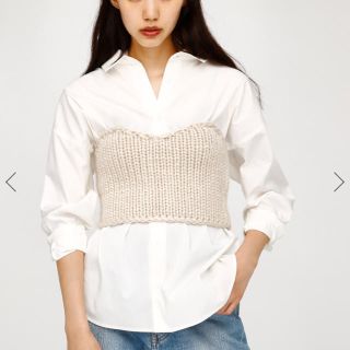 マウジー(moussy)のmoussy ビスチェROVINGKNITBUSTIER(ベアトップ/チューブトップ)