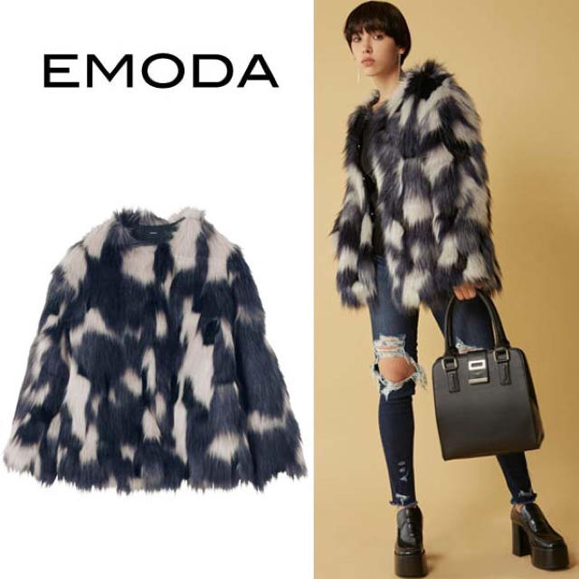 EMODA(エモダ)のEMODA ファーコート レディースのジャケット/アウター(毛皮/ファーコート)の商品写真