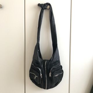 アレキサンダーワン(Alexander Wang)のALEXANDER WANG バッグ ショルダーバッグ レザー×スエード 黒(ショルダーバッグ)