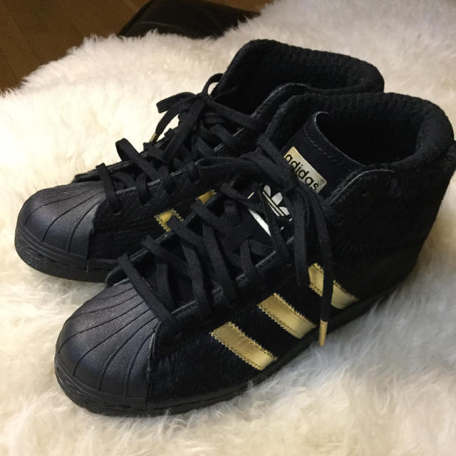 Adidas オリジナルズ スーパースター ハイカットスニーカー 23