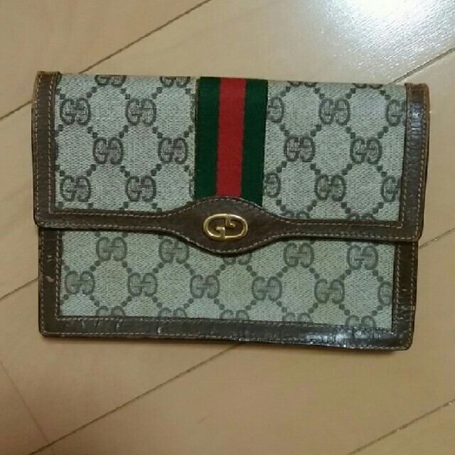 Gucci(グッチ)のGUCCI　ミニクラッチ　モノグラム　ヴィンテージ　vintage レディースのバッグ(クラッチバッグ)の商品写真