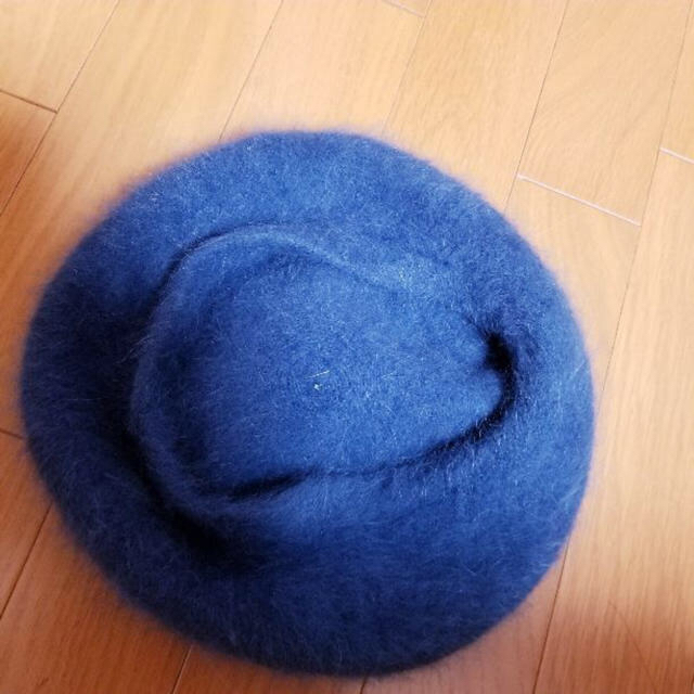 ベレー帽 ブルー レディースの帽子(ハンチング/ベレー帽)の商品写真