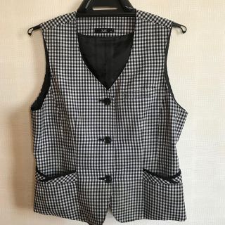 かなさま専用  ギンガムチェック  事務服  ベスト(その他)