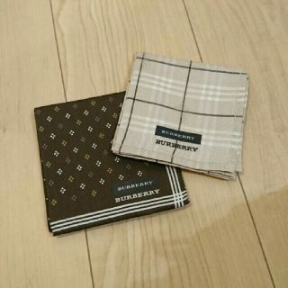 バーバリー(BURBERRY)の【新品】BURBERRY ハンカチ ２点セット(ハンカチ/ポケットチーフ)