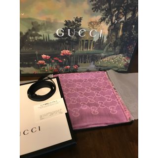 グッチ(Gucci)のグッチ GGパターン ウインター スカーフ 未使用 箱付 定価4.2万円 正規品(マフラー/ショール)