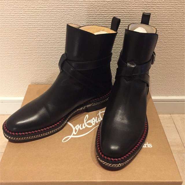 特価】 Christian 38 ショートブーツ 超美品!クリスチャンルブタン