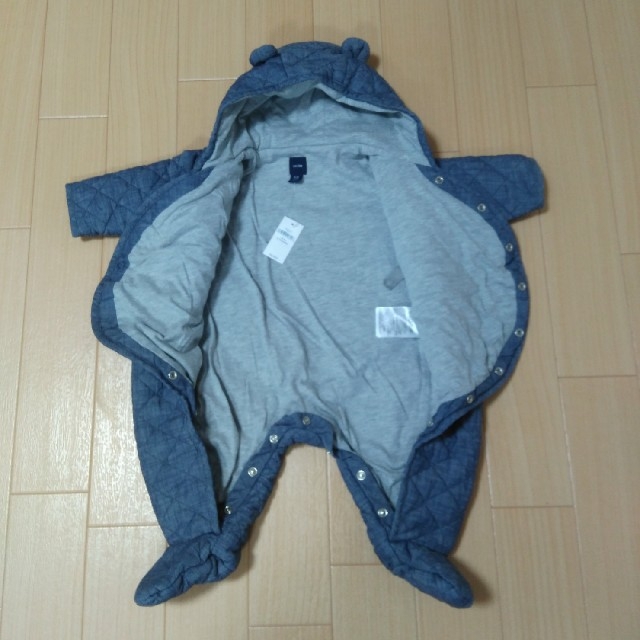 babyGAP(ベビーギャップ)のさるき様専用　baby GAP ベビーギャップ　くま耳付き　ジャンプスーツ キッズ/ベビー/マタニティのベビー服(~85cm)(その他)の商品写真