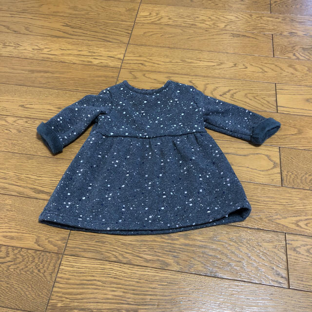 ZARA KIDS(ザラキッズ)の裏起毛ワンピース キッズ/ベビー/マタニティのベビー服(~85cm)(ワンピース)の商品写真