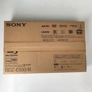 ソニー(SONY)の【未使用・新品】SONY BDZ-E500/B ブルーレイ/DVD レコーダー(ブルーレイレコーダー)