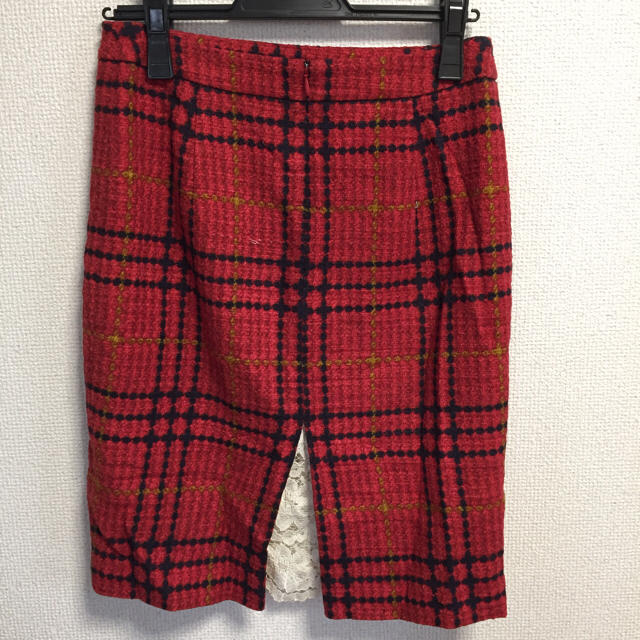 aquagirl(アクアガール)のaquagirl スカート 赤 チェック レディースのスカート(ひざ丈スカート)の商品写真