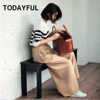 トゥデイフル(TODAYFUL)のTODAYFUL ワッフルボーダーニット(ニット/セーター)