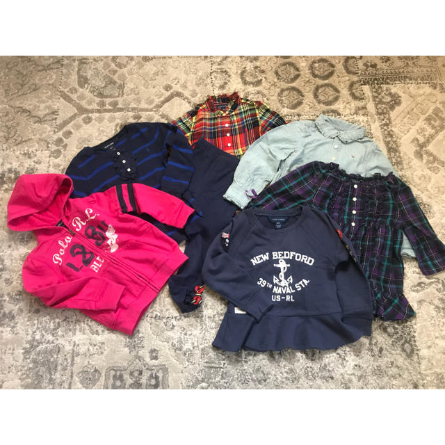 Ralph Lauren(ラルフローレン)のラルフローレン 4T（100㎝）７点セット 美品 キッズ/ベビー/マタニティのキッズ服女の子用(90cm~)(その他)の商品写真