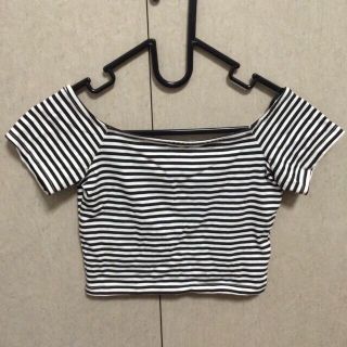 エイチアンドエム(H&M)のボーダートップス(Tシャツ(半袖/袖なし))