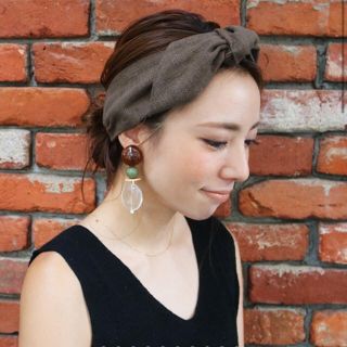 トゥデイフル(TODAYFUL)の試着のみ☆TODAYFULリネンヘアターバン(ヘアバンド)