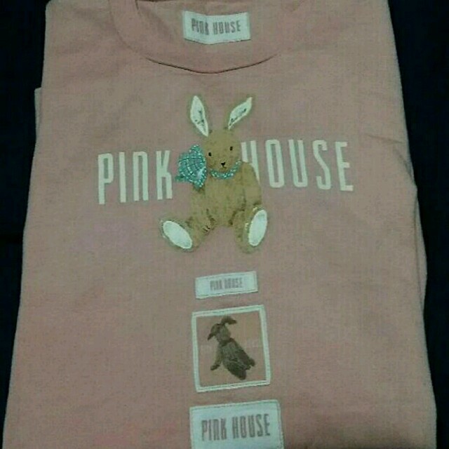 PINK HOUSE(ピンクハウス)のPINK HOUSE うさぎ柄のTシャツ レディースのトップス(Tシャツ(長袖/七分))の商品写真