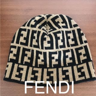 フェンディ(FENDI)のFENDI フェンディ  イタリア製ニット帽 やや難あり(ニット帽/ビーニー)