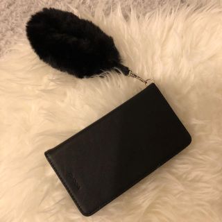 エモダ(EMODA)のEMODA フェイクファーストラップ iPhone case(iPhoneケース)