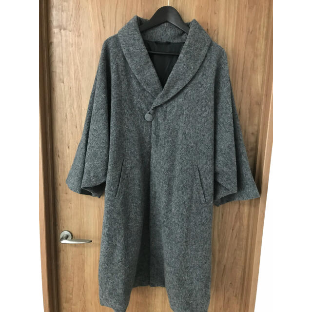 RISSAさま専用商品 着物用ウール混へちま衿コート 防寒コート レディースのジャケット/アウター(ロングコート)の商品写真