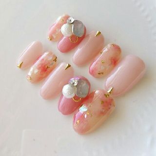 ピンクべっ甲ネイル♡ コスメ/美容のネイル(つけ爪/ネイルチップ)の商品写真