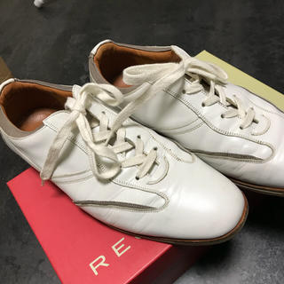 リーガル(REGAL)のregal 白革靴 カジュアル 25.5(ドレス/ビジネス)