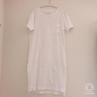 ムジルシリョウヒン(MUJI (無印良品))の半袖Tシャツワンピース(ひざ丈ワンピース)